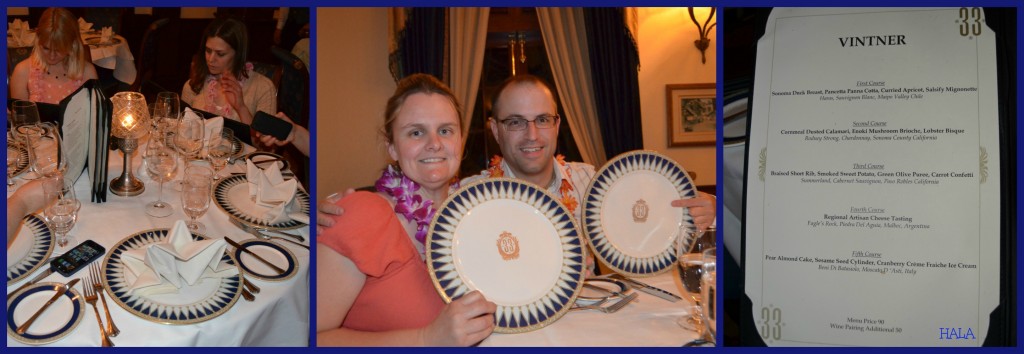 Club 33 Menus & Plates.. Fancy!