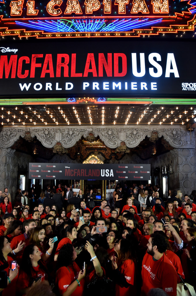 World Premiere Of "McFarland, USA" At The El Capitan Theatre