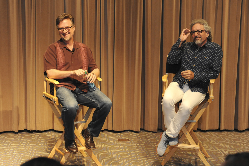 "Phineas and Ferb" creators and executive producers Dan Povenmire and Jeff "Swampy" Marsh at a screening event to promote the "Last Day of Summer" in Burbank California on Monday, June 8. "Phineas and Ferb: Last Day of Summer," premieres Friday, June 12 at 9:00 p.m. ET/PT as a simulcast on Disney XD and Disney Channel. (Disney XD/Valerie Macon) DAN POVENMIRE (CO-CREATOR/EXECUTIVE PRODUCER, "PHINEAS AND FERB"), JEFF "SWAMPY" MARSH (CO-CREATOR/EXECUTIVE PRODUCER, "PHINEAS AND FERB")