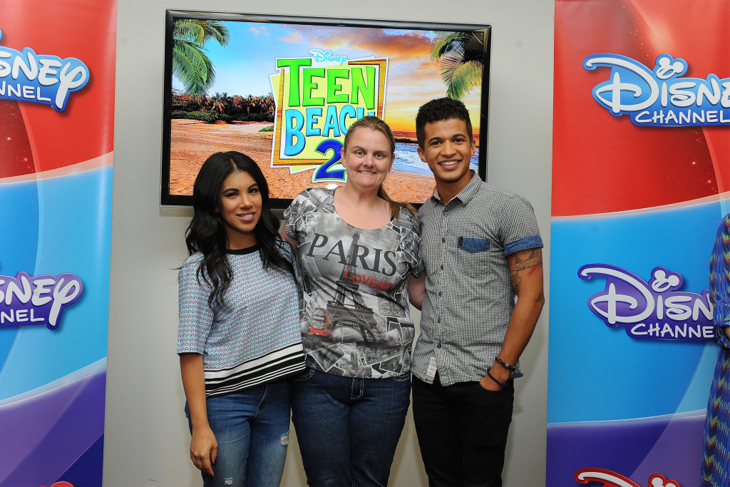 TEEN BEACH 2 - "Teen Beach 2" stars Chrissie Fit and Jordan Fisher participate in a Mom blogger event to celebrate the movie's June 26, 2015 premiere. (Disney Channel/Valerie Macon) CHRISSIE FIT, JORDAN FISHER