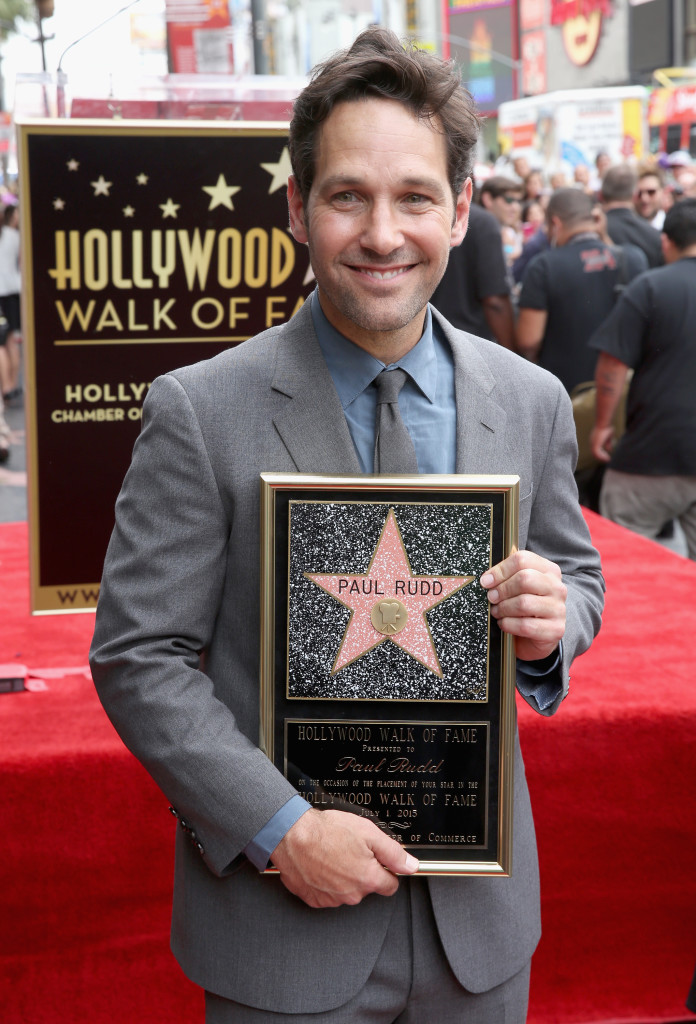Actor Paul Rudd Honored With A Star On The Hollywood Walk Of Fame