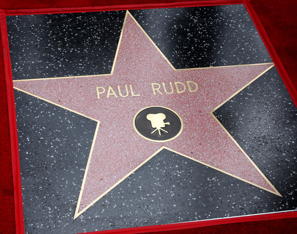 Actor Paul Rudd Honored With A Star On The Hollywood Walk Of Fame