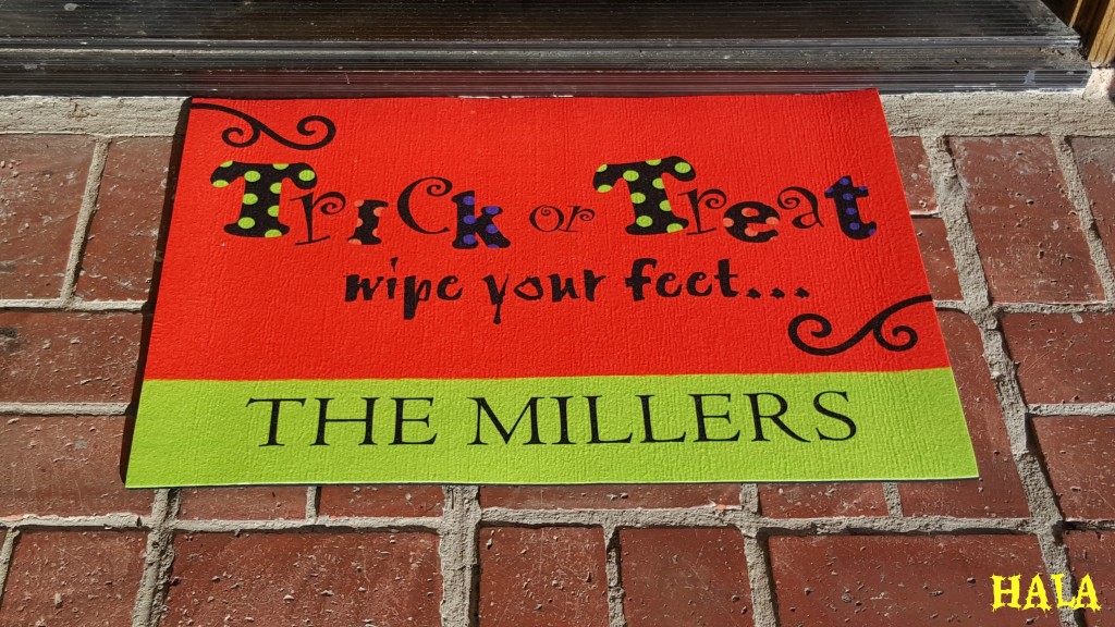 Personalization Mall-Halloween-Gifts-Welcome-Mats-Trick-Or-Treat-Gifts-Candy-Corn