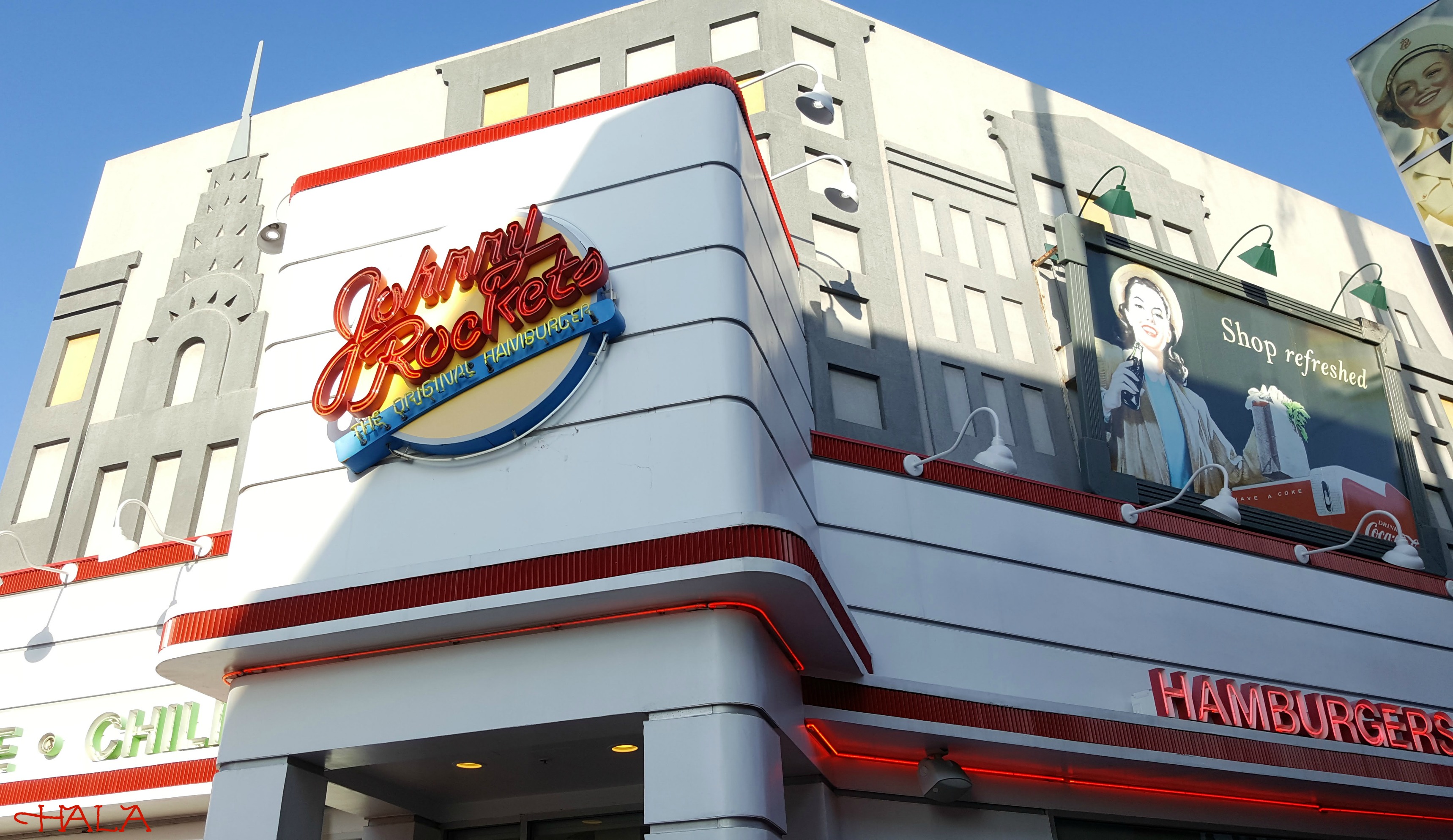 Johnny Rockets Block at Orange