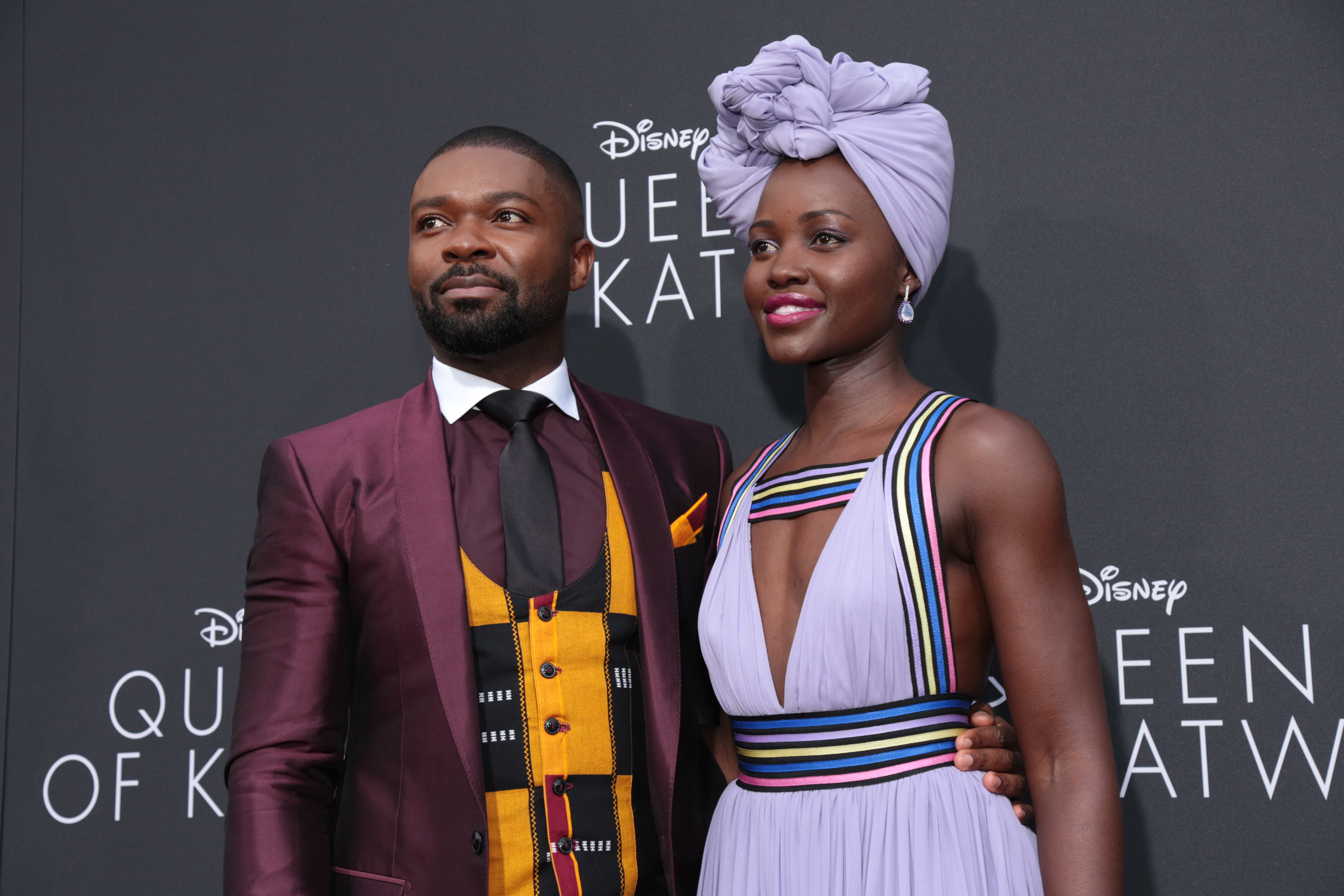 David Oyelowo, Lupita Nyong'o arrive at the U.S. premiere of DisneyÕs ÒQueen of KatweÓ at the El Capitan Theatre in Hollywood, CA on Tuesday, September 20, 2016. The film, starring David Oyelowo, Oscar winner Lupita NyongÕo and newcomer Madina Nalwanga, is directed by Mira Nair and opens in U.S. theaters in limited release on September 23, expanding wide September 30, 2016...(Photo: Alex J. Berliner/ABImages)