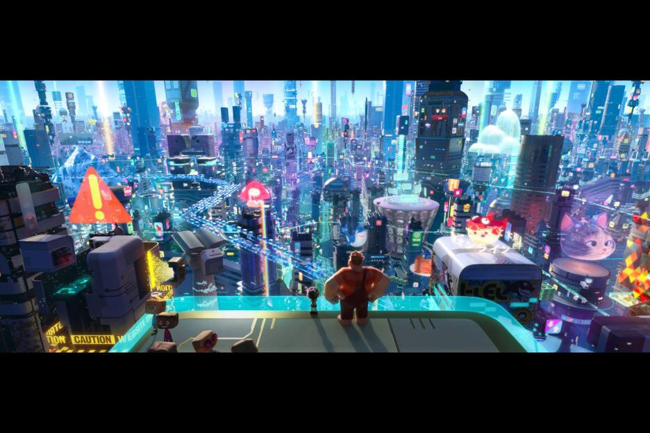 Cityscape Scene from Ralph Breaks the Internet