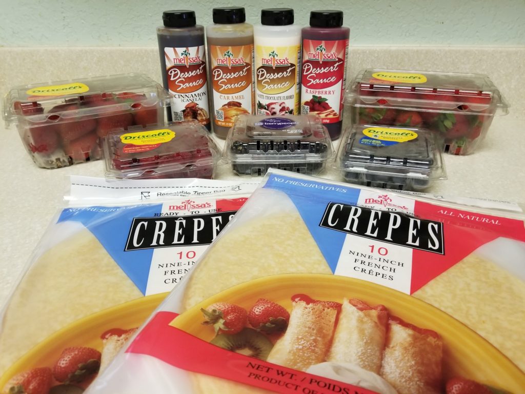 Crepe ingredients