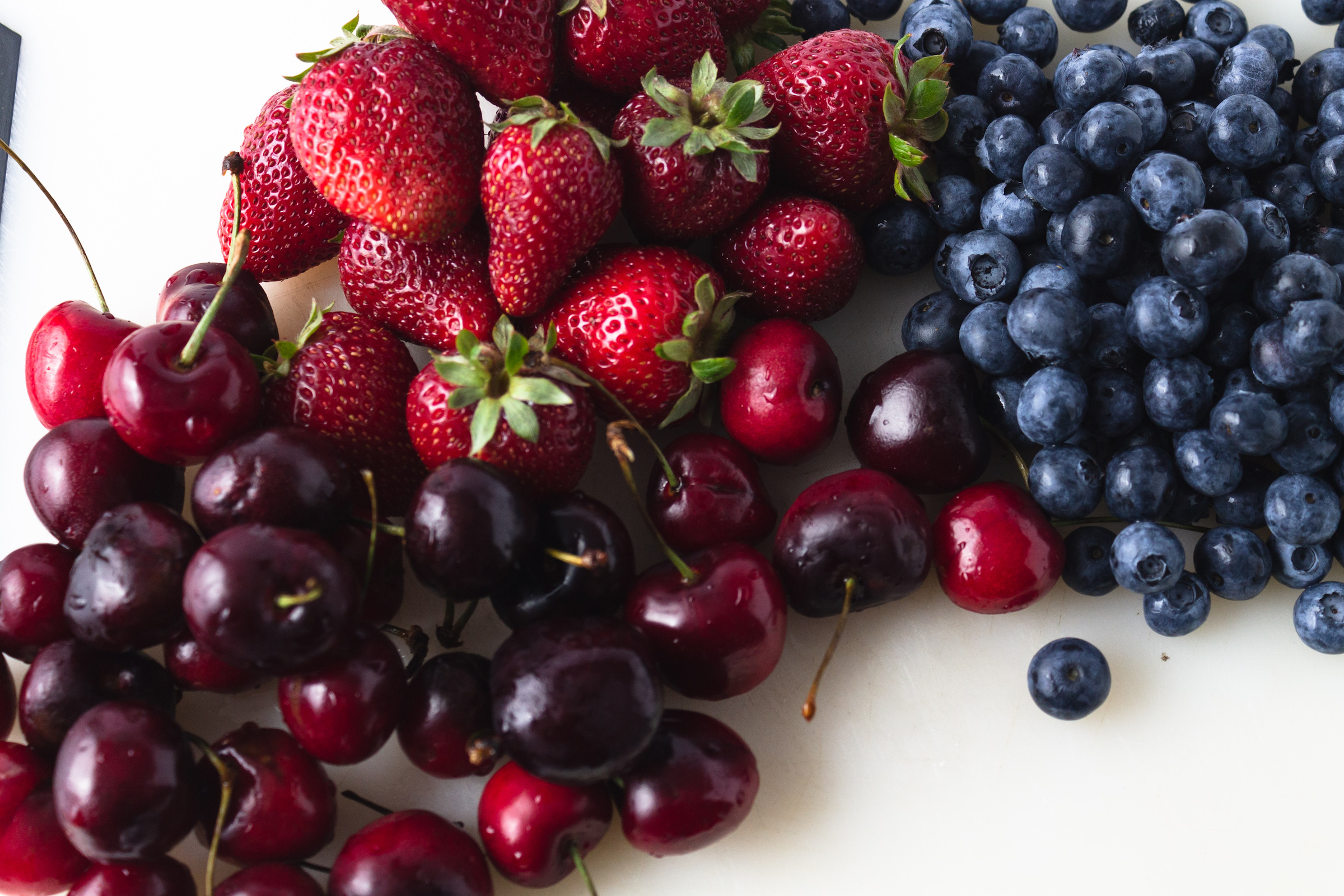 Strawberries, Cherries, and blueberries from Melissa's Produce