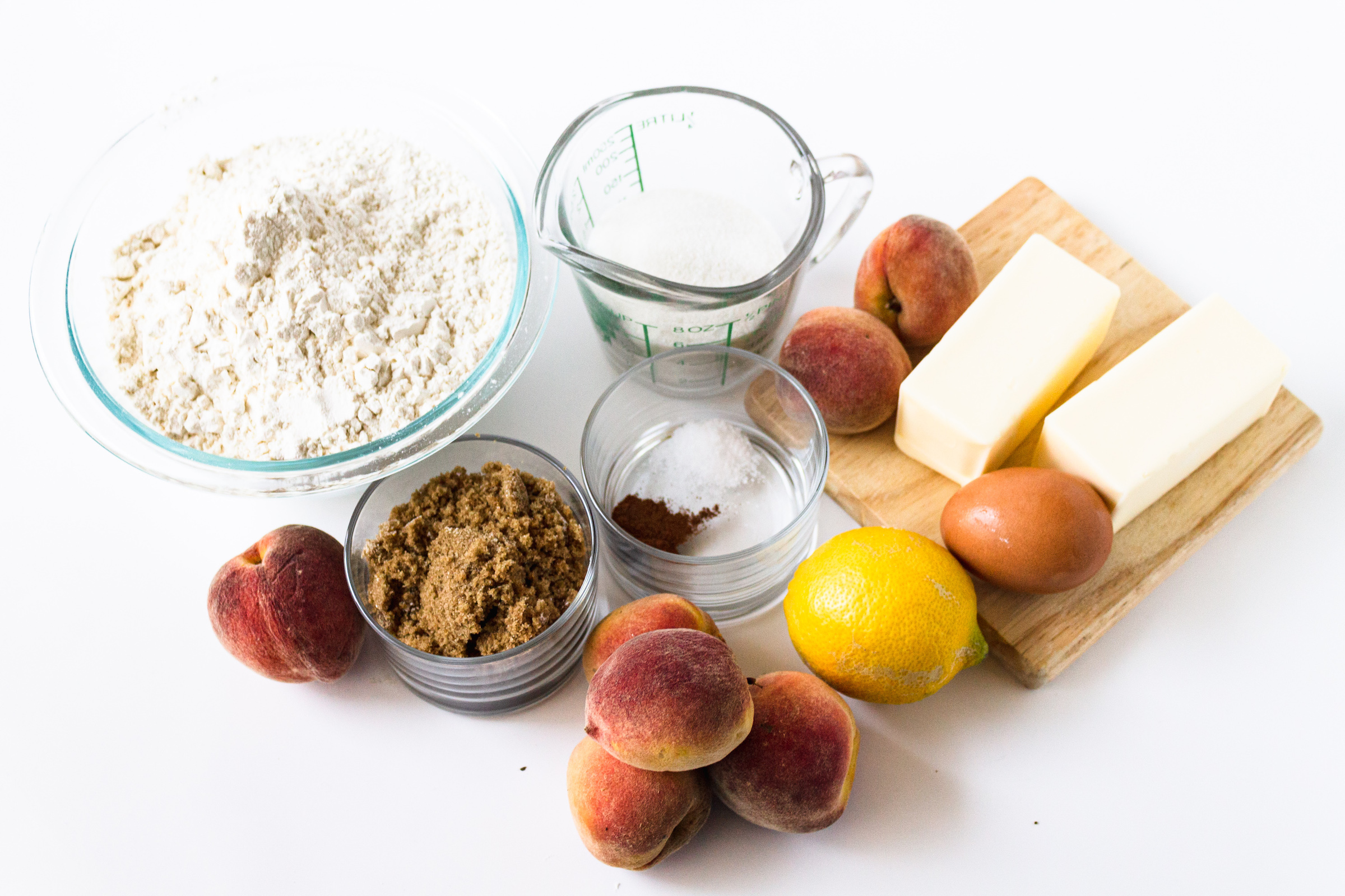 summer peach crumble bar ingredients