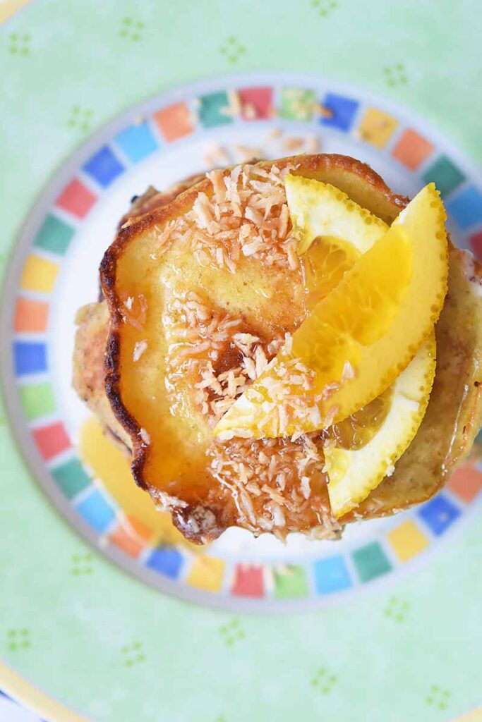 Orange Coconut Pancakes