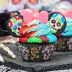 Sugar Skull Minnie Mouse Cupcakes