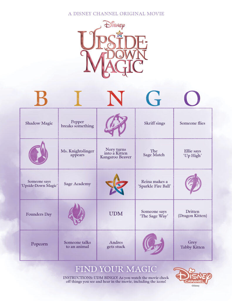 Upside Down Magic BINGO game