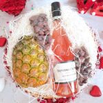 Pinkglow Pineapple Rosé Gift Basket & Sweetheart Salad