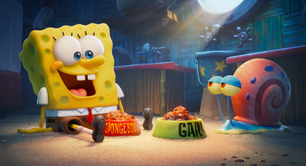 The Sponge Bob Movie: Sponge on the Run. SpongeBob and his beloved snail, Gary!!!