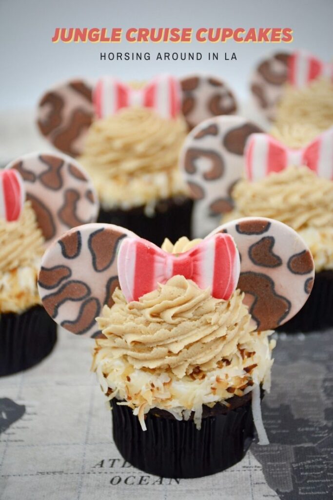 Jungle Cruise Minnie Mouse Cupcake
