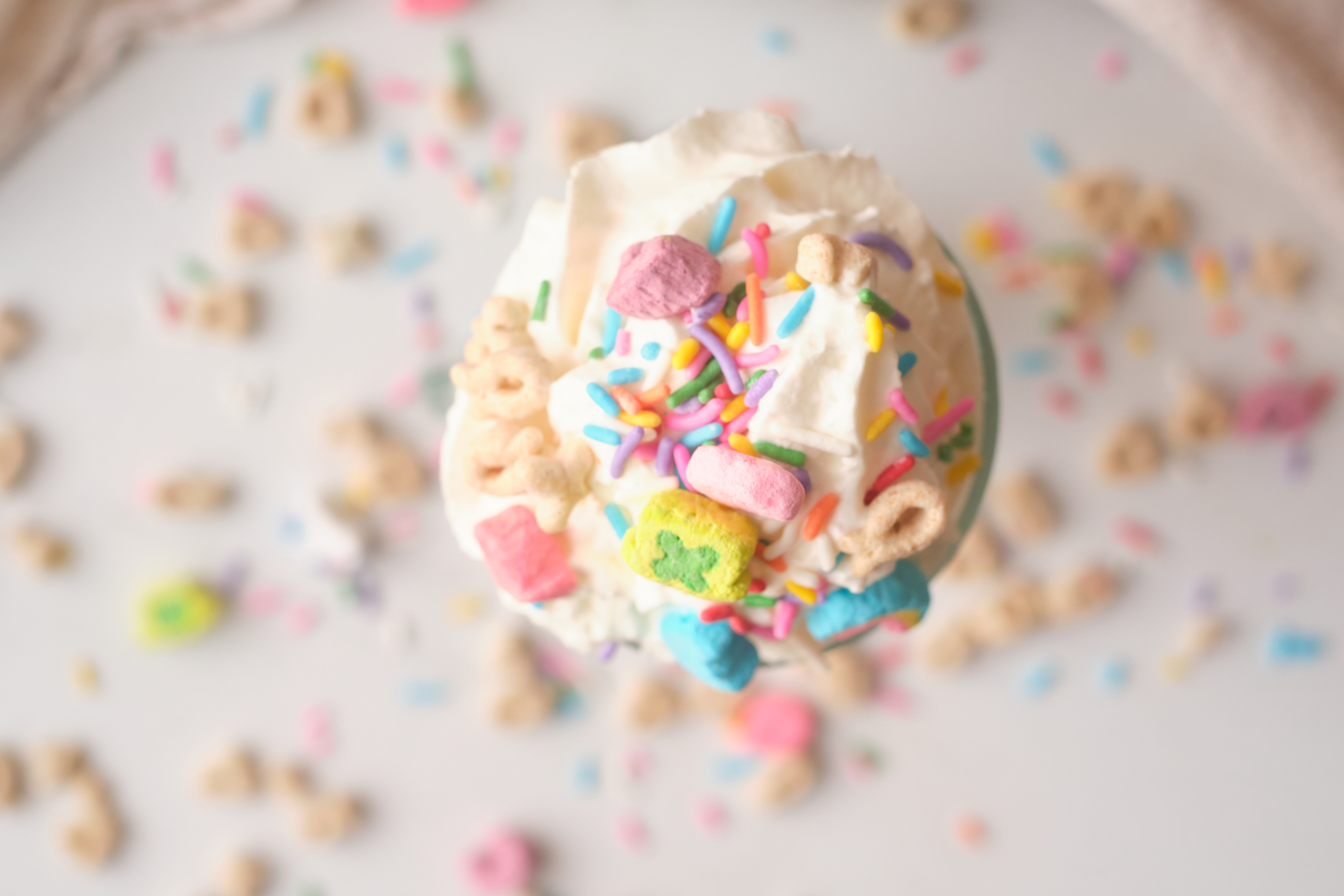 St. Patrick's Day Hot Chocolate Drink with Lucky Charms