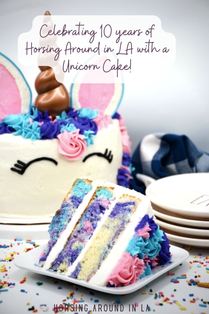 Unicorn Spring Celebration Cake-10 Years of 
