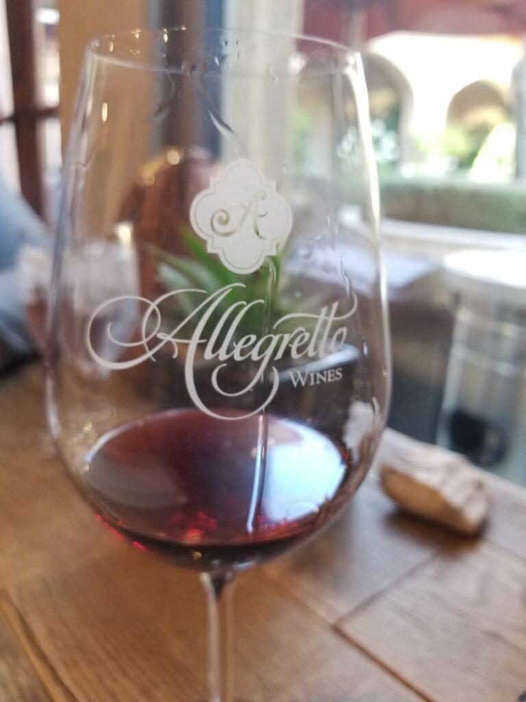 Allegretto Vineyard Resort Wine Tasting