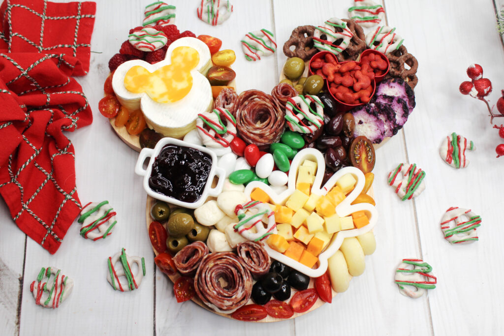 Holiday Mickey Mouse Charcuterie Board 