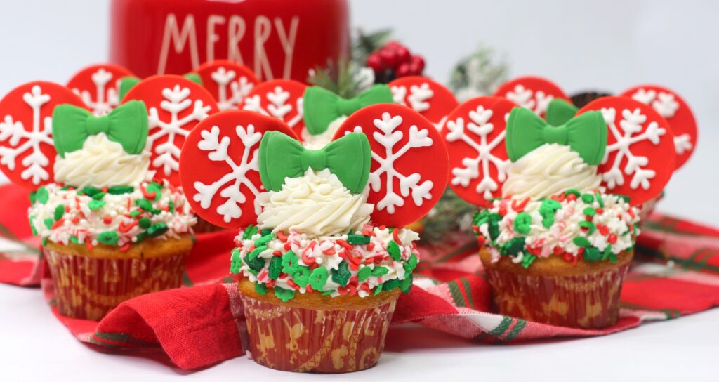 Snowflake Minnie Magic Cupcakes