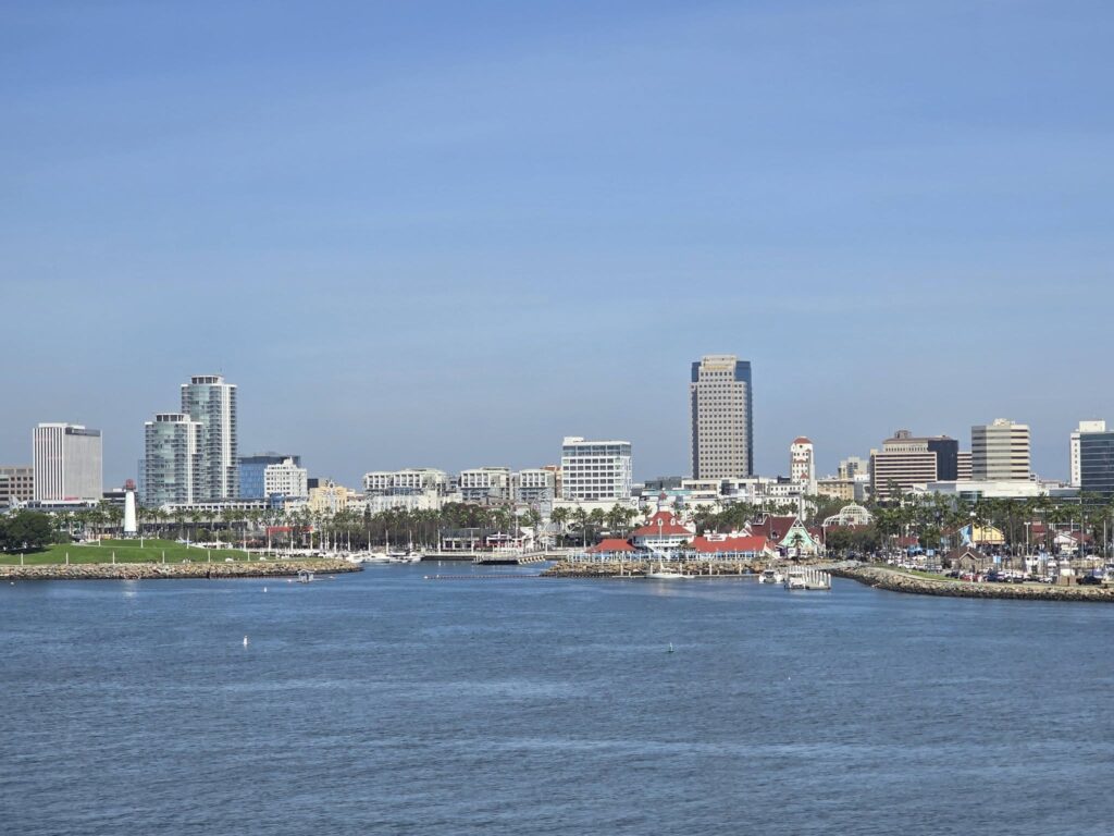 The gorgeous views of Long Beach seen from The Queen Mary